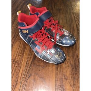 Multicolored Under Armour baseball cleats Bryce Harper 5.5Y American Flag Eagle